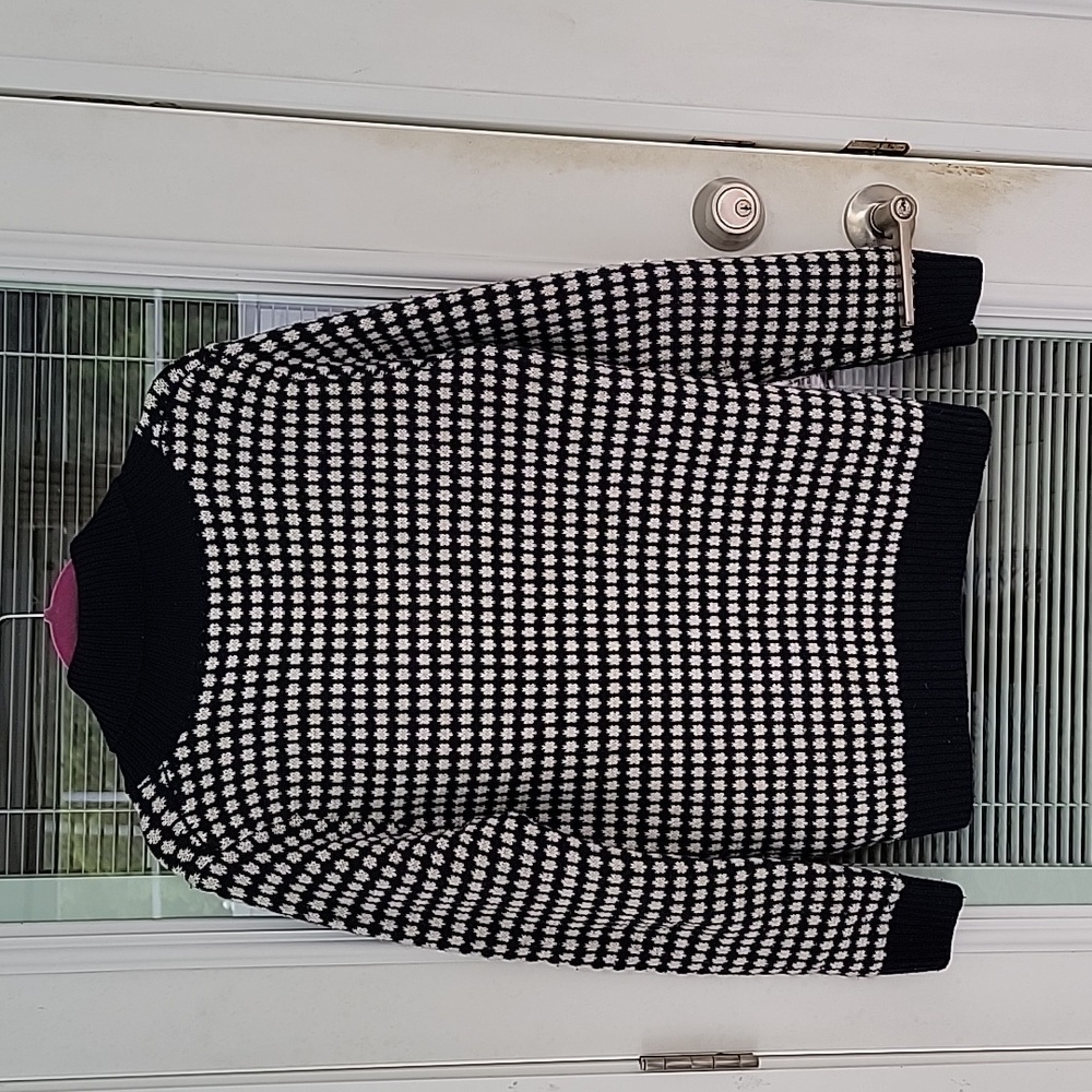 Selected Homme Shawl Neck Cardigan Lambs Wool Blue & White Dotted Sz S - Picture 9 of 11